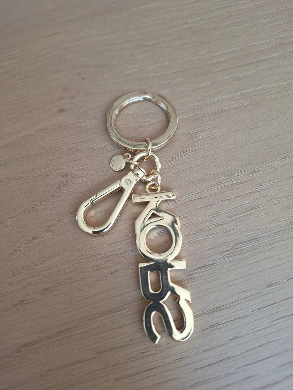 new Michael Kors  Gold Crystal LOGO Key Chain